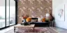 Olive Green Vintage Rose Floral Wallpaper 8