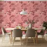 Elegant Pink Botanical Rose Blossom Wallpaper 6