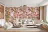 Lush Pink Floral Vines Wallpaper with Botanical Charm 8