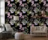 Floral Vine Black Wallpaper 7