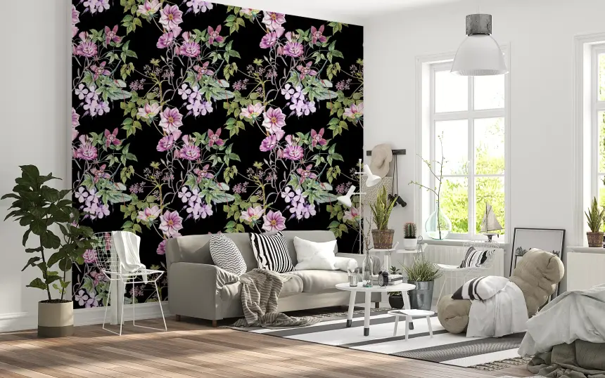 Victorian Vine Embrace Wallpaper