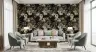 Vintage Gold Floral Botanical Pattern Wallpaper 6