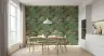 Sepia Floral Vines on Sage Green Botanical Wallpaper 8