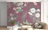 Dusty Plum Vintage Floral Blossom Wall Mural 7