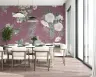 Dusty Plum Vintage Floral Blossom Wall Mural 6