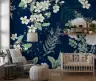 Vintage White Blossom Botanical Wall Mural 8