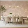 Contemporary Blush Botanical Leaf Wall Mural 6
