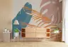 Modern Abstract Tropical Leaf Design Wall Mural 6
