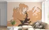 Contemporary Terracotta Bloom Abstract Wall Mural 7