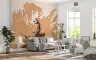 Contemporary Terracotta Bloom Abstract Wall Mural 6
