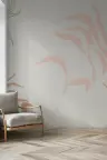 Modern Abstract Botanical Fronds Wall Mural 6