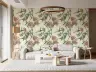 Vintage Botanical Lily and Poppy Floral Wallpaper 8