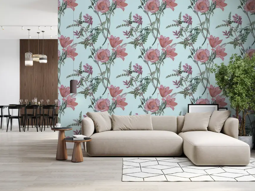 Vintage Blooming Serenity Wallpaper