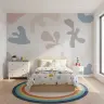 Playful Pastel Abstract Shapes Wall Mural 7