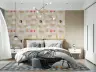 Contemporary Geometric Arc Pattern Wallpaper 8