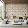 Contemporary Geometric Arc Pattern Wallpaper 7