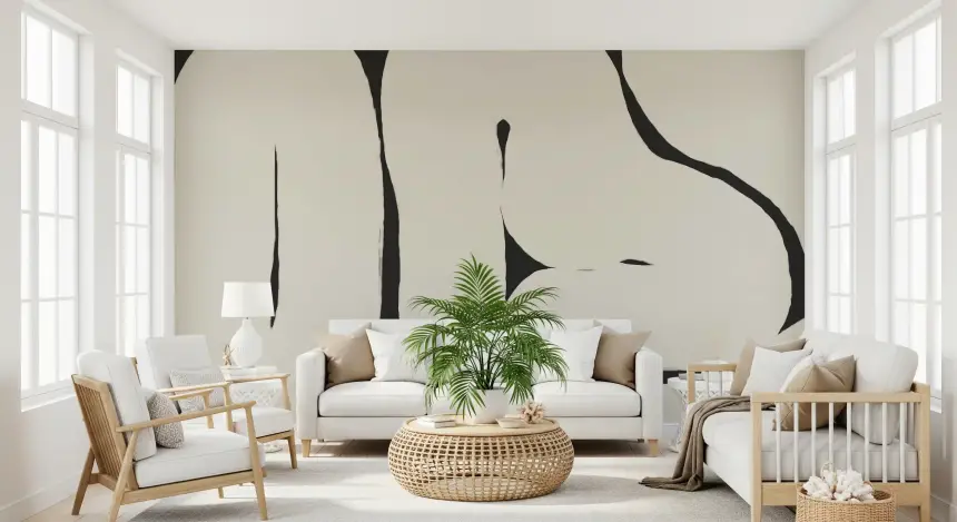 Abstract Flow: Neutral Curves Wall Mural