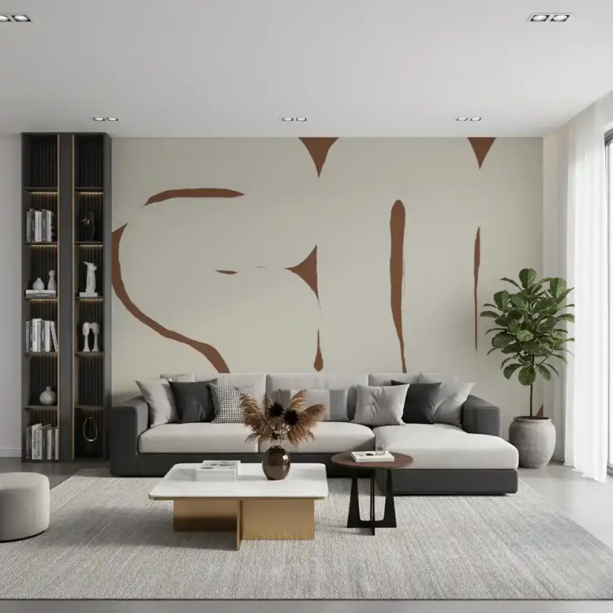 Organic Embrace Wall Mural