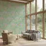 Garden Green Pastel Floral Pattern Wallpaper 7