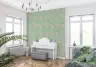 Garden Green Pastel Floral Pattern Wallpaper 6