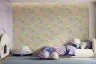 Whimsical Pastel Butterfly Floral Kids Wallpaper 6
