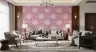 Lavender Floral Nest Pattern Wallpaper 8