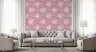 Lavender Floral Nest Pattern Wallpaper 6
