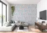 Ethereal Pastel Feather Leaf Pattern Wallpaper 7
