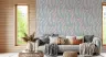 Ethereal Pastel Feather Leaf Pattern Wallpaper 8