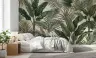 Lush Tropical Green Foliage Wall Mural 7