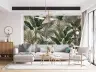 Lush Tropical Green Foliage Wall Mural 6
