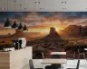Golden Hour Desert Landscape Wall Mural with Dramatic Buttes 7