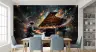 Vibrant Piano Performance Abstract Wall Mural 8
