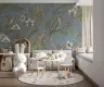 Vintage Tropical Aviary Birds and Botanical Wall Mural 6