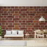 Rustic Red Brick Wall Mural for Modern Interiors 8
