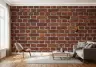Rustic Red Brick Wall Mural for Modern Interiors 7
