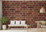 Rustic Red Brick Wall Mural 6