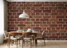 Rustic Red Brick Wall Mural 7