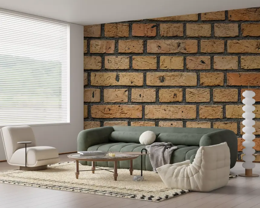 Timeless Brick Pattern Wall Mural