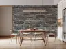 Rustic Charcoal Brick Wall Mural 7