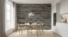Rustic Charcoal Brick Wall Mural 8