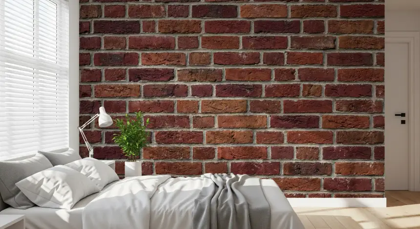 Rustic Brick Texture Wall Mural