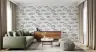 Minimalist Hand-Drawn Fish Pattern Wall Mural 6