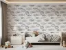 Minimalist Hand-Drawn Fish Pattern Wall Mural 7