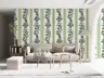Violet Floral Stripe Wallpaper 6
