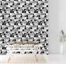 Modern Geometric Cat Silhouette Pattern Wallpaper 7