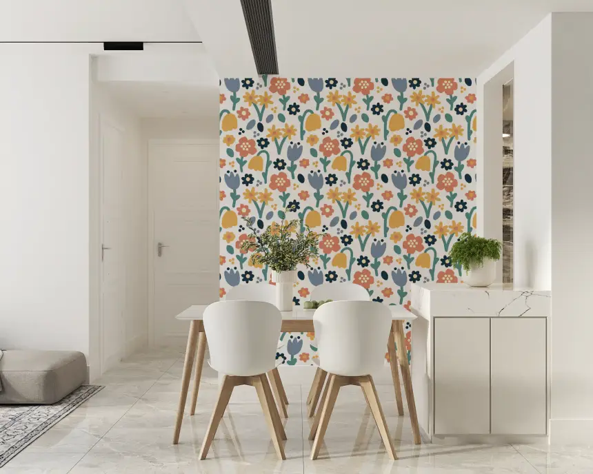 Playful Meadow Wallpaper