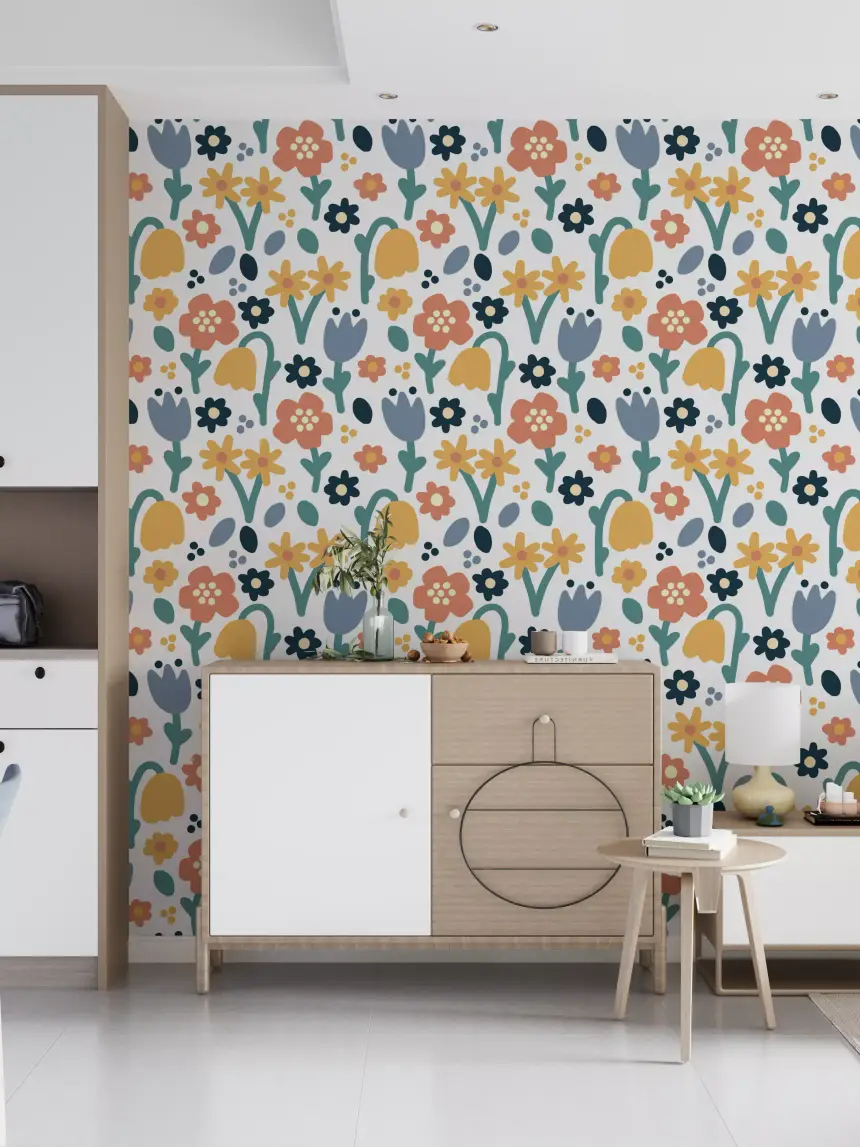 Playful Meadow Wallpaper