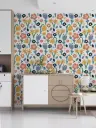 Whimsical Meadow Bloom Pattern Wallpaper 8
