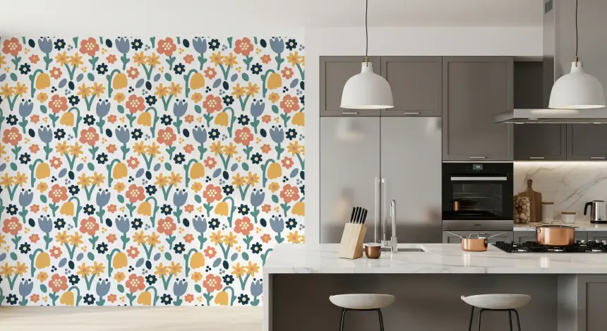 Playful Meadow Wallpaper